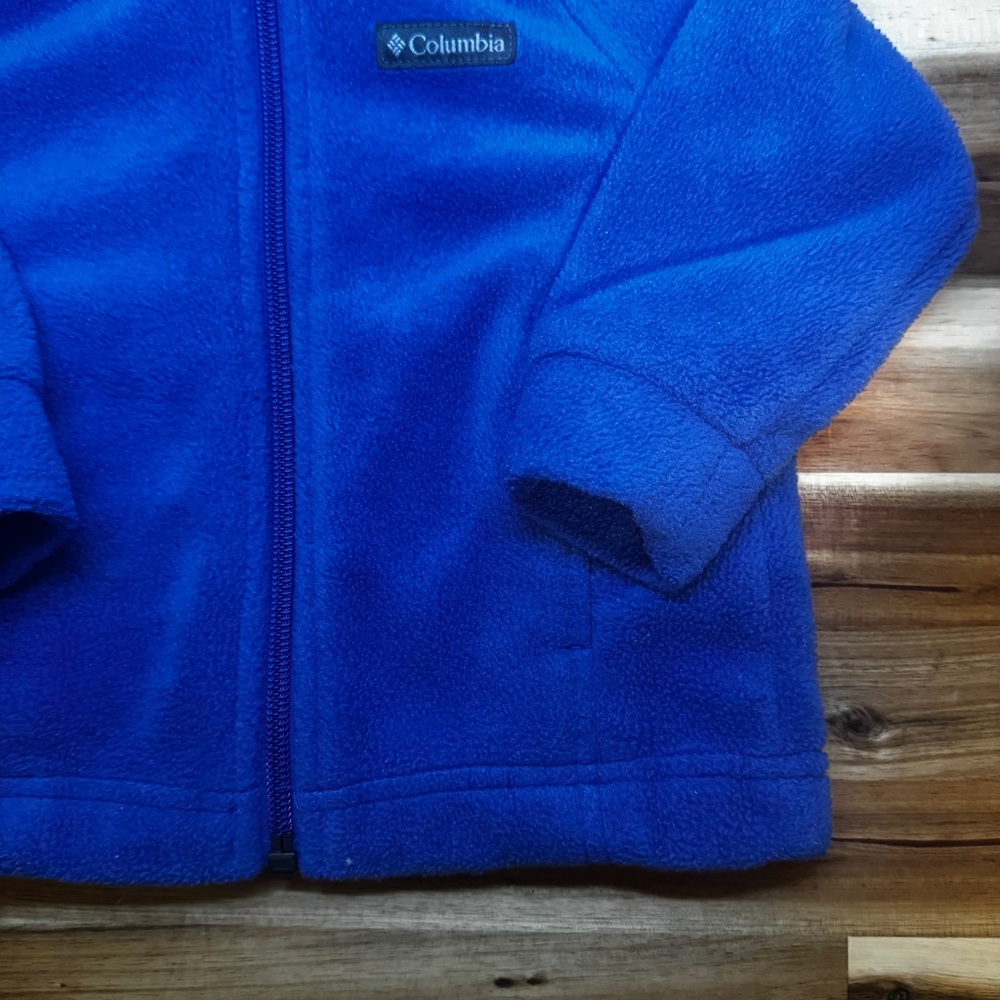 Columbia Baby 6-12 Mo Blue Full Zip Fleece Jacket - Picture 3 of 8